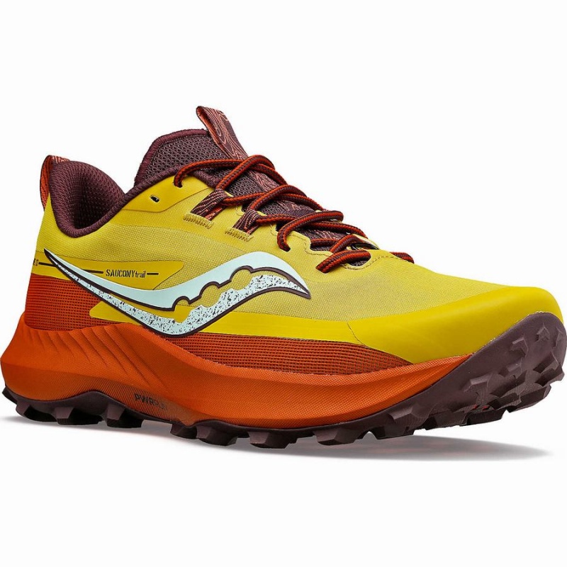 Men's Saucony Peregrine 13 Running Shoes Yellow | Australia S07836-Z04