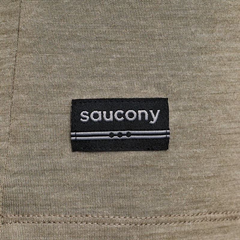 Men's Saucony Peregrine Merino Long Sleeve T Shirts Coffee | Australia S59217-G48