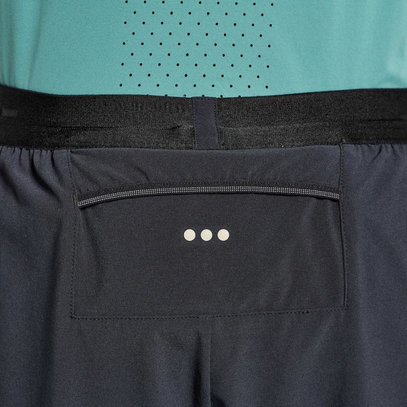 Men's Saucony Pinnacle 2-in-1 Shorts Black | Australia S46793-X56