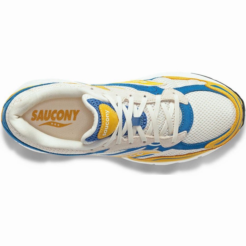 Men's Saucony ProGrid Omni 9 Premium Sneakers Cream / Yellow | Australia S73891-H06