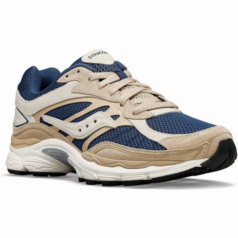 Men's Saucony ProGrid Omni 9 Premium Sneakers Beige / Blue | Australia S70186-J51