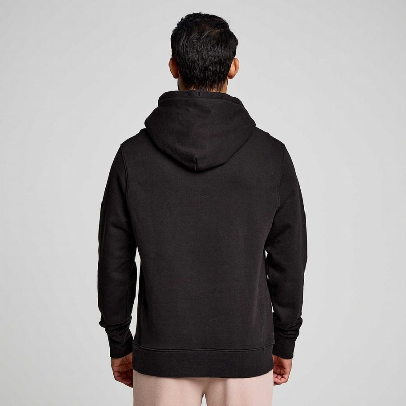 Men's Saucony Recovery Hoody Hoodie Black | Australia S30754-F35