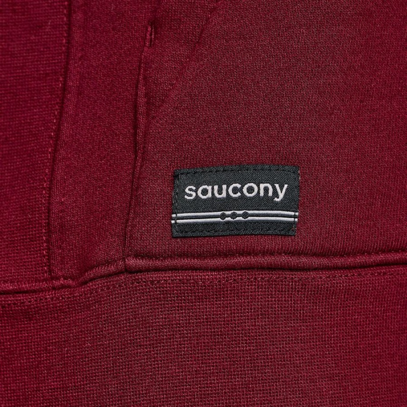 Men's Saucony Recovery Hoody Hoodie Red | Australia S97851-G40