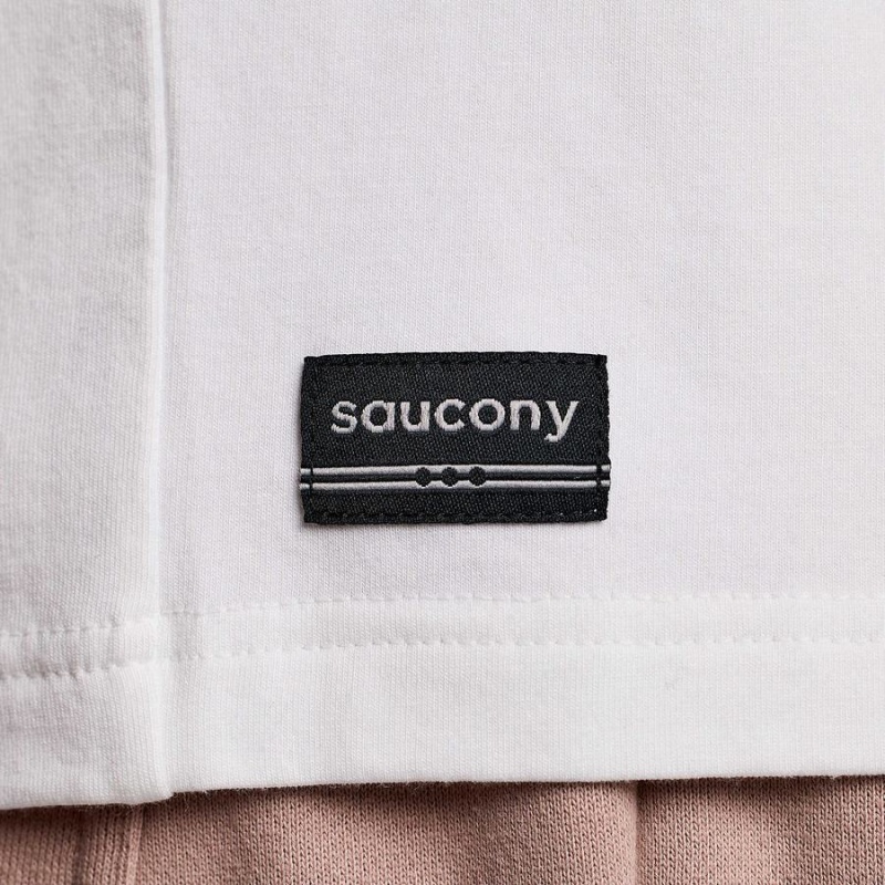 Men's Saucony Recovery Short Sleeve T Shirts White | Australia S28170-A79