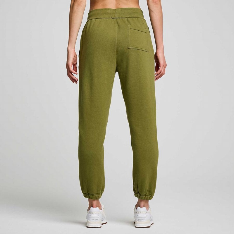 Men's Saucony Recovery Sweatpants Khaki | Australia S14605-M72