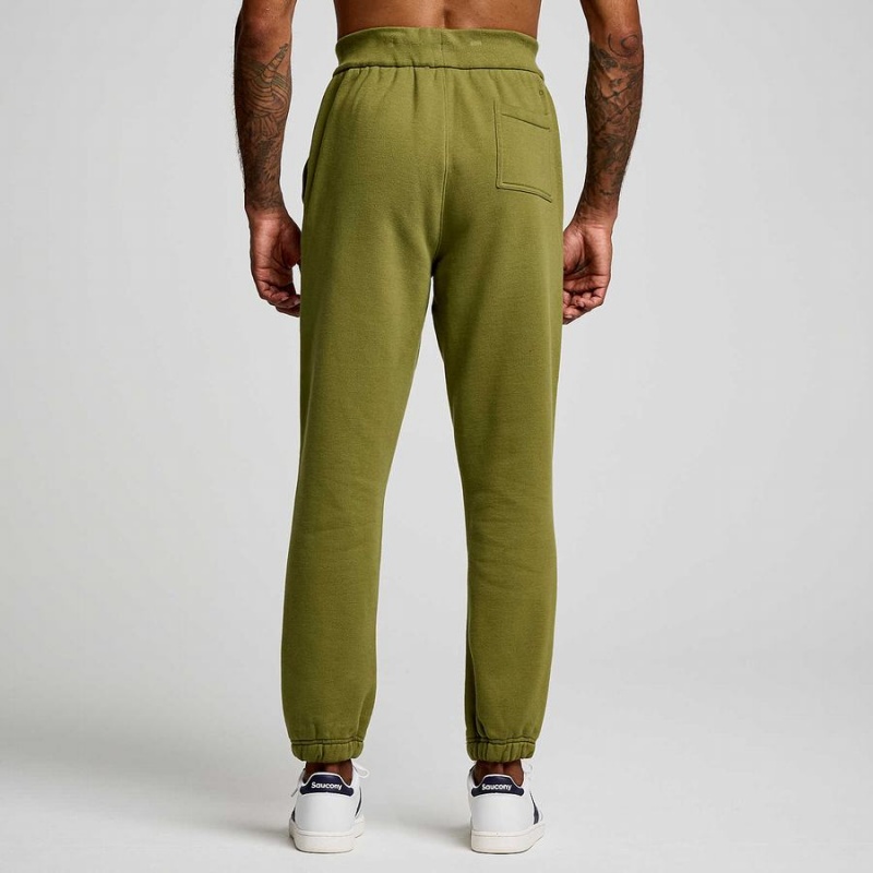 Men's Saucony Recovery Sweatpants Khaki | Australia S14605-M72