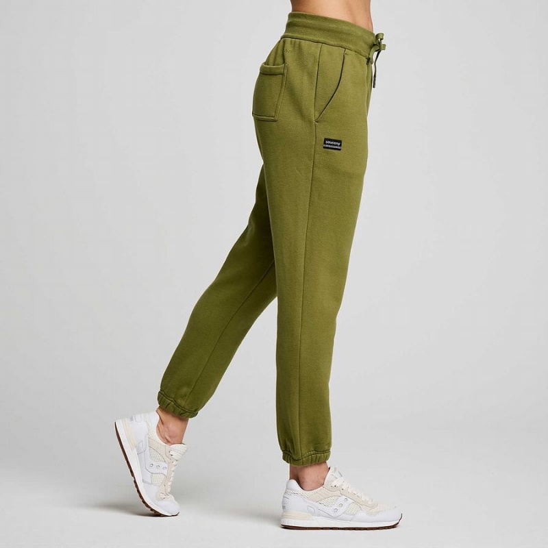 Men's Saucony Recovery Sweatpants Khaki | Australia S14605-M72