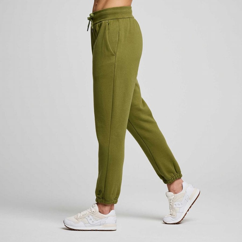 Men's Saucony Recovery Sweatpants Khaki | Australia S14605-M72