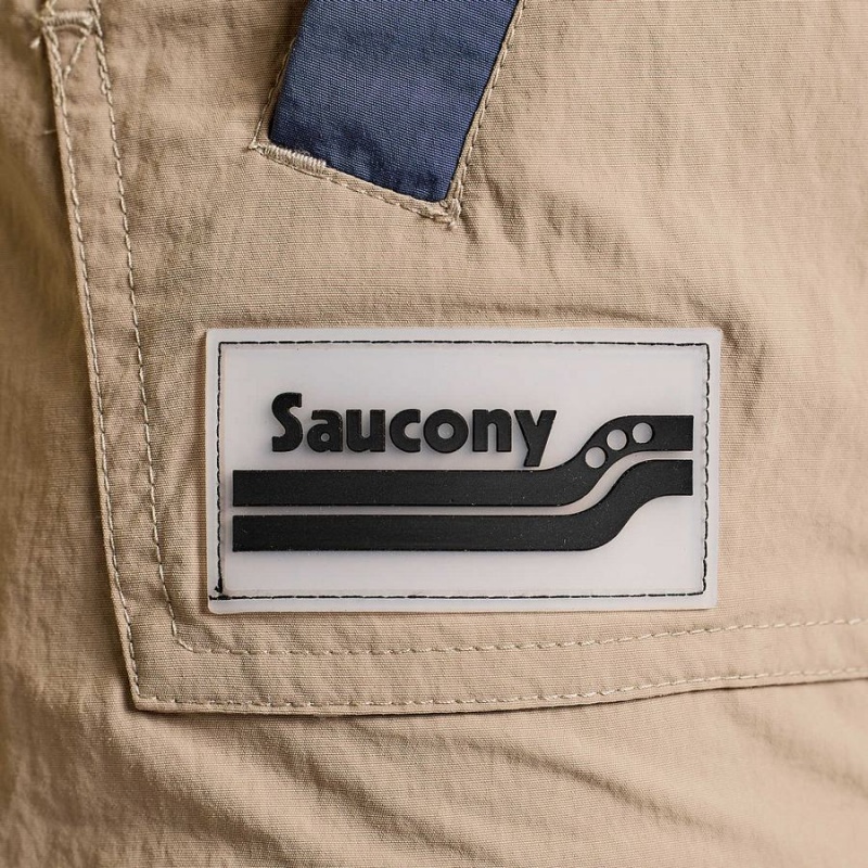 Men's Saucony Rested Anorak Tops Yellow | Australia S46153-H98