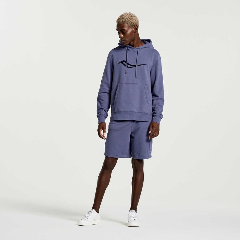 Men's Saucony Rested Hoodie Blue | Australia S92307-Q70