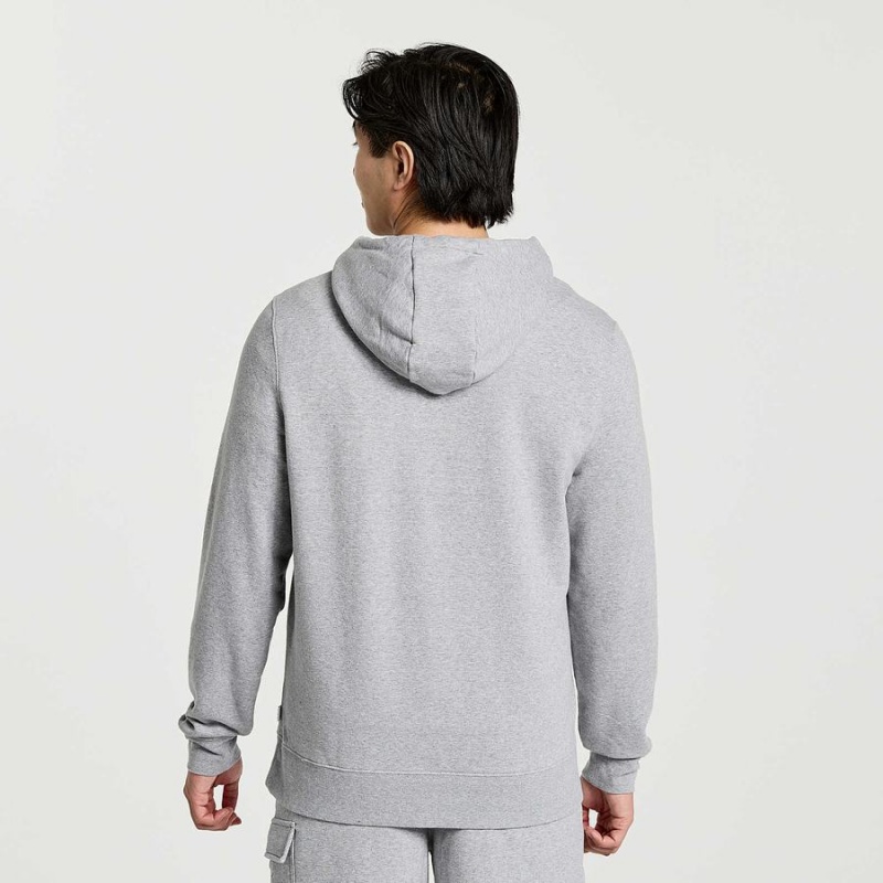 Men's Saucony Rested Hoodie Light Grey | Australia S60194-K23