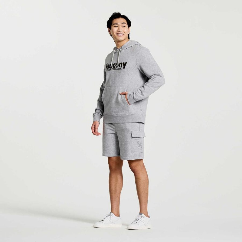 Men's Saucony Rested Hoodie Light Grey | Australia S60194-K23