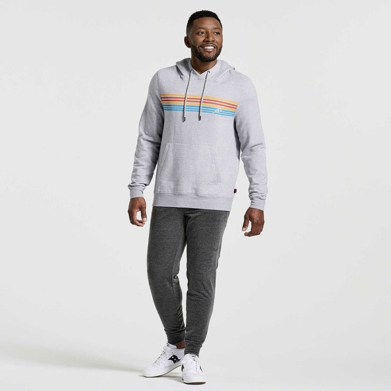 Men's Saucony Rested Hoodie Light Grey | Australia S38510-L45