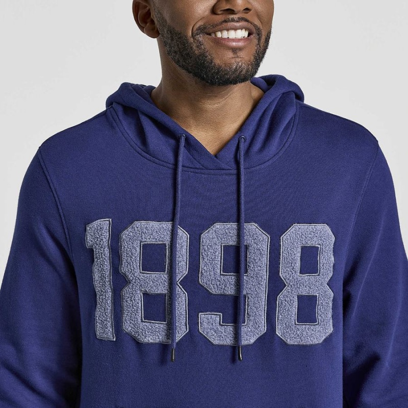 Men's Saucony Rested Hoodie Navy | Australia S51083-E13