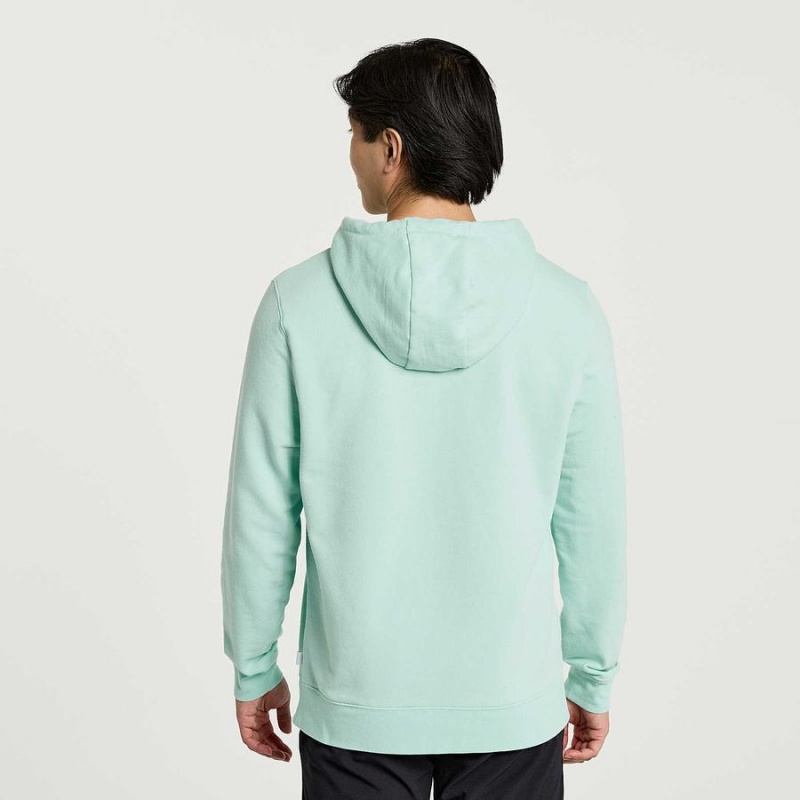 Men's Saucony Rested Hoodie Turquoise | Australia S04617-W68