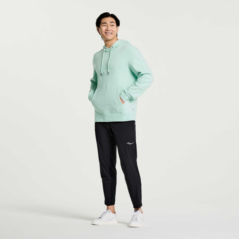 Men's Saucony Rested Hoodie Turquoise | Australia S04617-W68