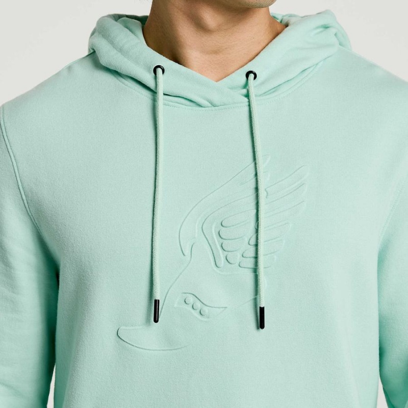 Men's Saucony Rested Hoodie Turquoise | Australia S04617-W68