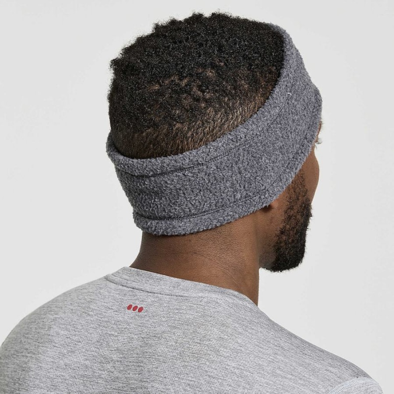 Men's Saucony Rested Sherpa Headband Black | Australia S60127-J81