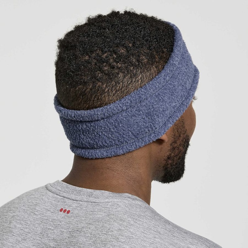 Men's Saucony Rested Sherpa Headband Navy | Australia S89051-H48