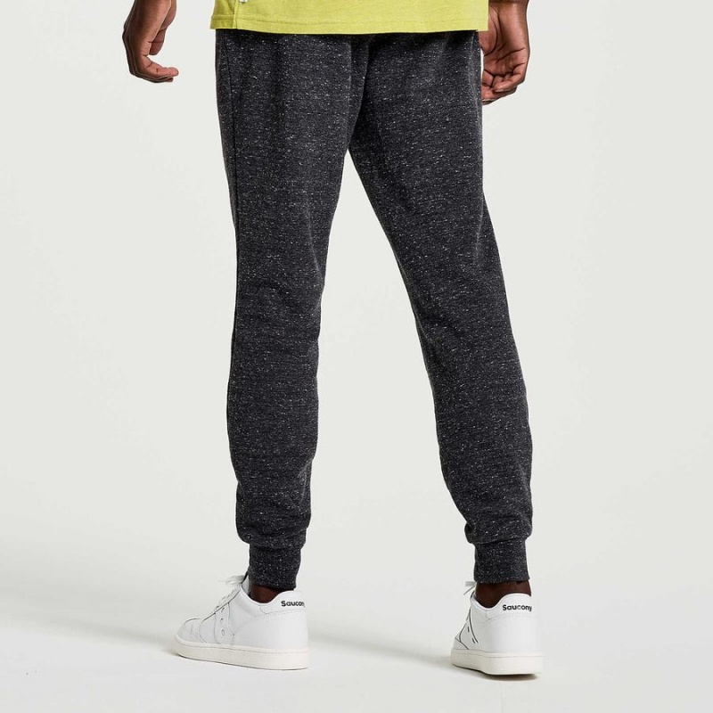 Men's Saucony Rested Sweatpants Black | Australia S19726-Z53