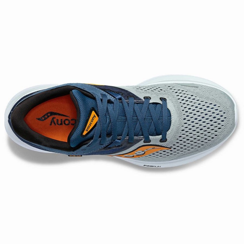 Men's Saucony Ride 16 Running Shoes Grey / Navy | Australia S24607-M16