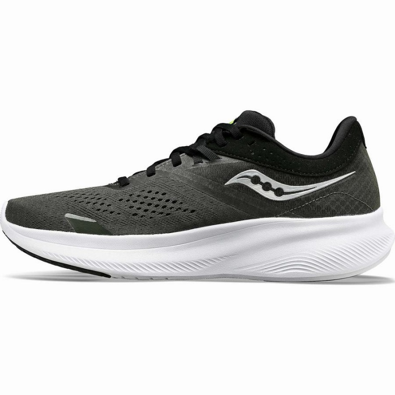 Men's Saucony Ride 16 Running Shoes Umbra / Slime | Australia S74560-S21