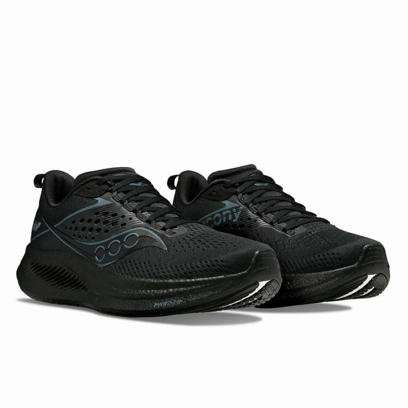 Men's Saucony Ride 17 Running Shoes Black | Australia S51472-V01