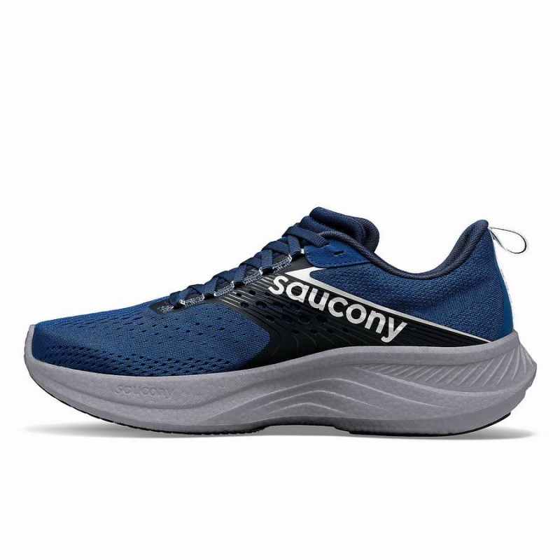 Men's Saucony Ride 17 Running Shoes Bule / Silver | Australia S29105-B03