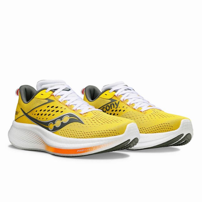 Men's Saucony Ride 17 Running Shoes Yellow | Australia S96738-S20