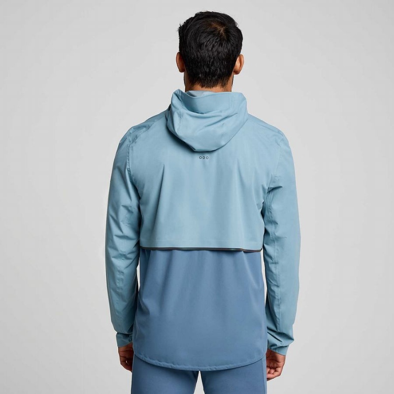 Men's Saucony Runshield Jackets Blue | Australia S05489-A52