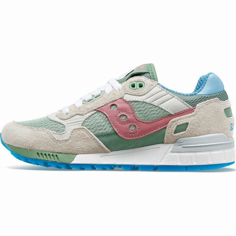 Men's Saucony Shadow 5000 Blue-Footed Booby Sneakers White / Multicolor | Australia S21403-E07