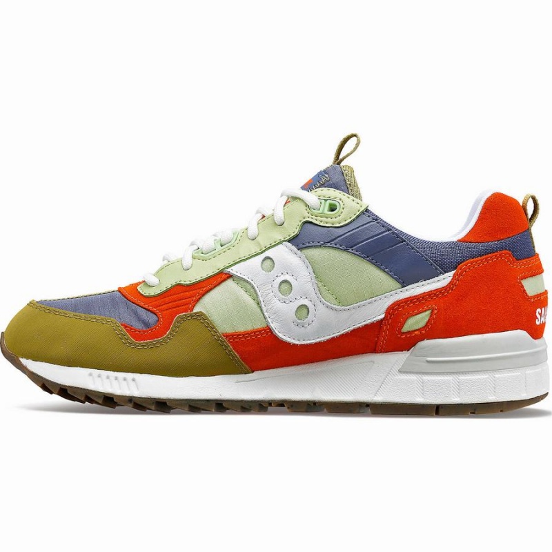 Men's Saucony Shadow 5000 Outdoor Sneakers Olive / Grey / Orange | Australia S89735-D10