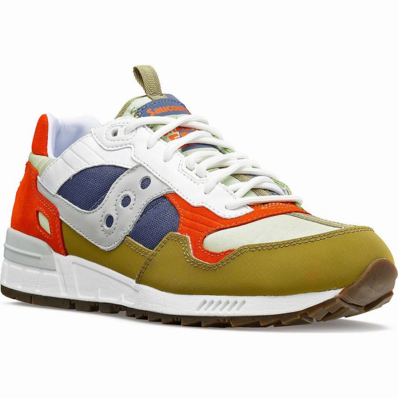 Men's Saucony Shadow 5000 Outdoor Sneakers Olive / Grey / Orange | Australia S89735-D10