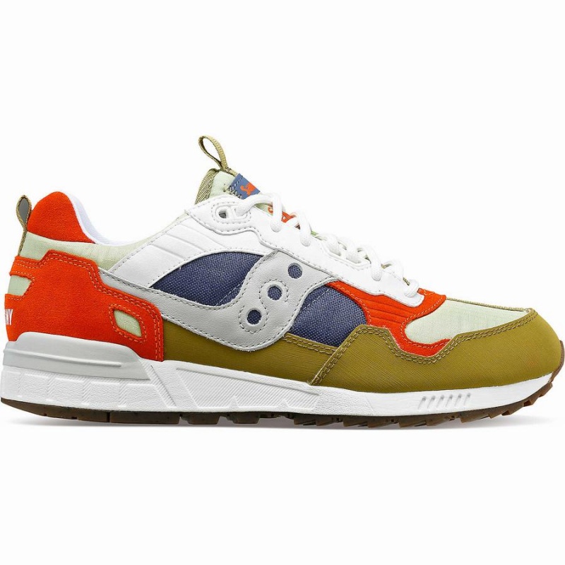 Men\'s Saucony Shadow 5000 Outdoor Sneakers Olive / Grey / Orange | Australia S89735-D10