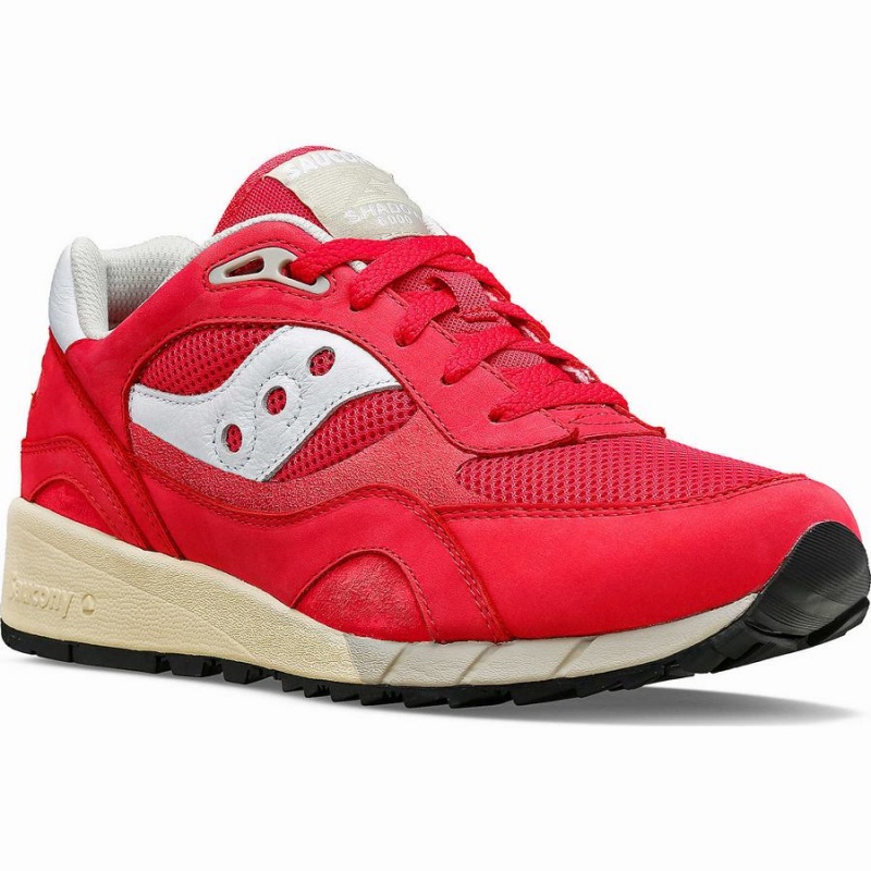 Men's Saucony Shadow 6000 Premium Sneakers Red / White | Australia S53947-A13