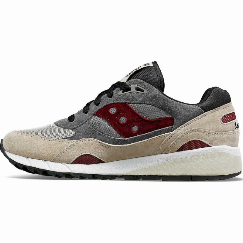 Men's Saucony Shadow 6000 Sneakers Beige / Grey | Australia S06589-B65