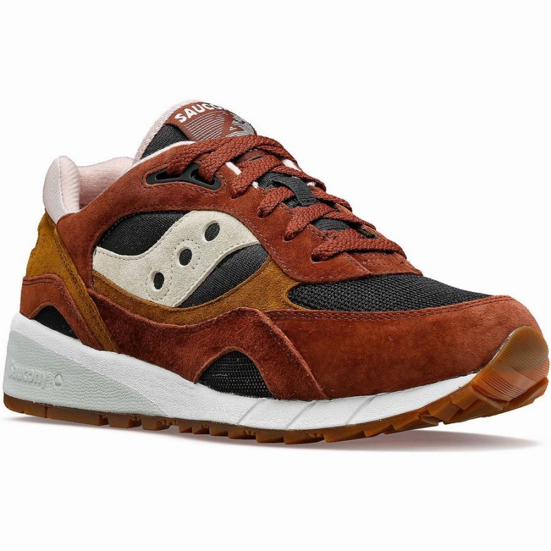 Men's Saucony Shadow 6000 Sneakers Brown / Black | Australia S78234-Z73