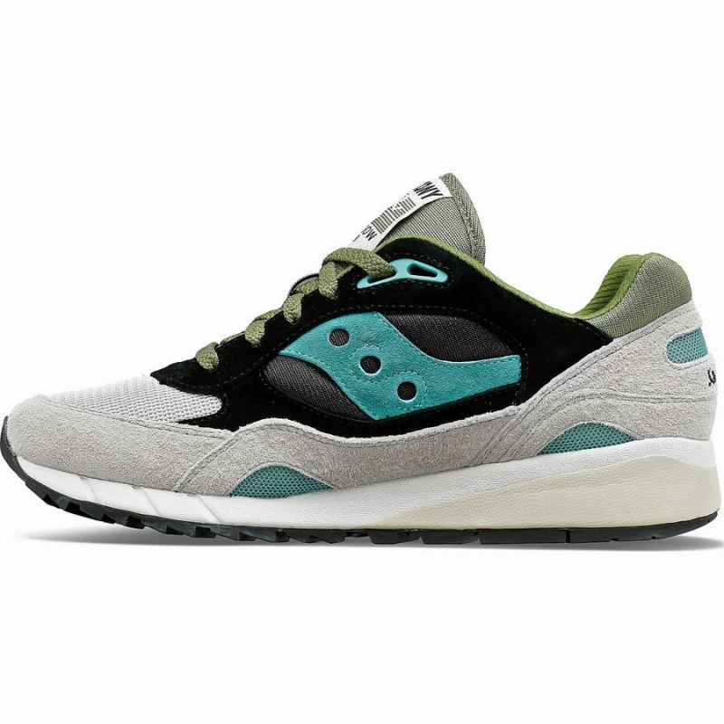 Men's Saucony Shadow 6000 Sneakers Grey / Green / Black | Australia S64309-Z40