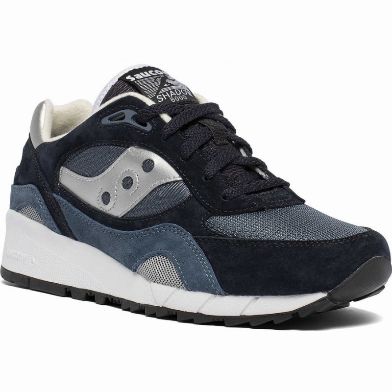 Men's Saucony Shadow 6000 Sneakers Navy / Silver | Australia S43025-R48