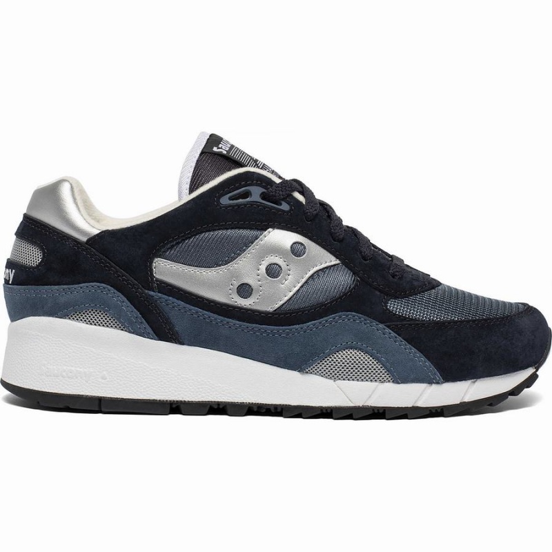 Men\'s Saucony Shadow 6000 Sneakers Navy / Silver | Australia S43025-R48