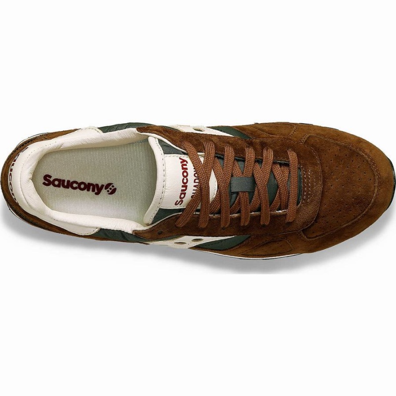 Men's Saucony Shadow Original Premium Sneakers Brown / Green | Australia S61284-S96