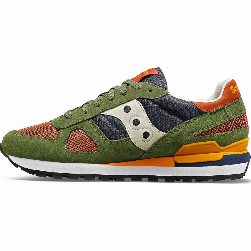 Men's Saucony Shadow Original Sneakers Green / Navy | Australia S20961-Q17