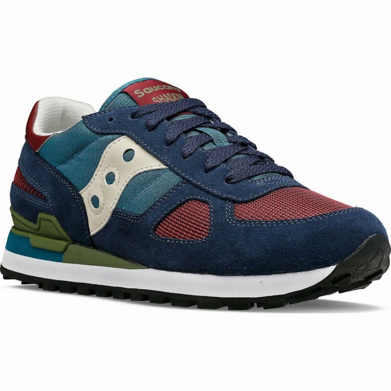 Men's Saucony Shadow Original Sneakers Navy / Green | Australia S58734-J13