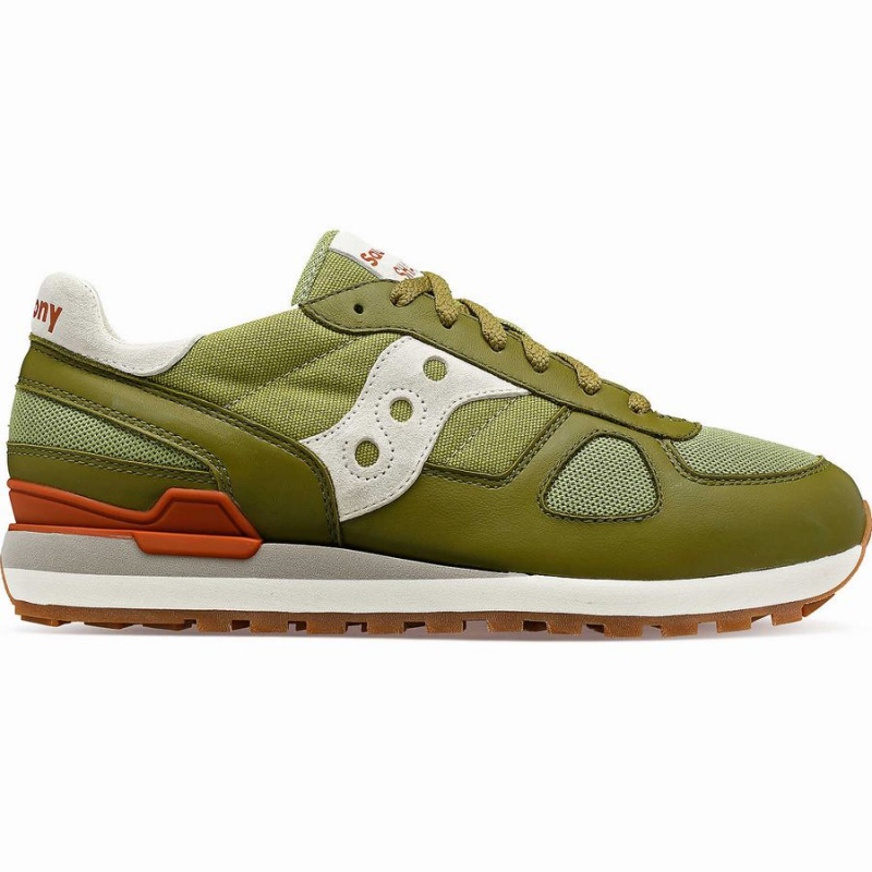 Men\'s Saucony Shadow Original Sneakers Olive / White | Australia S34791-J42