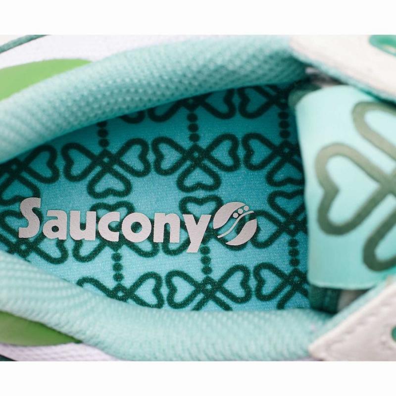 Men's Saucony Shamrock Shadow 5000 Sneakers White / Green | Australia S46012-D82