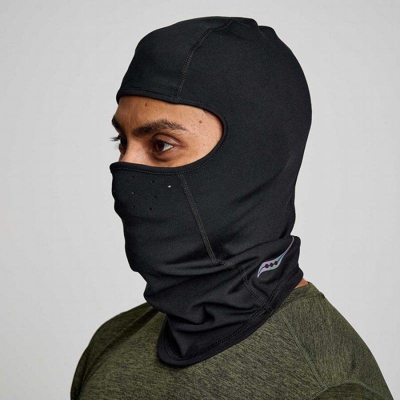 Men\'s Saucony Solstice Balaclava Headband Black | Australia S78149-T86