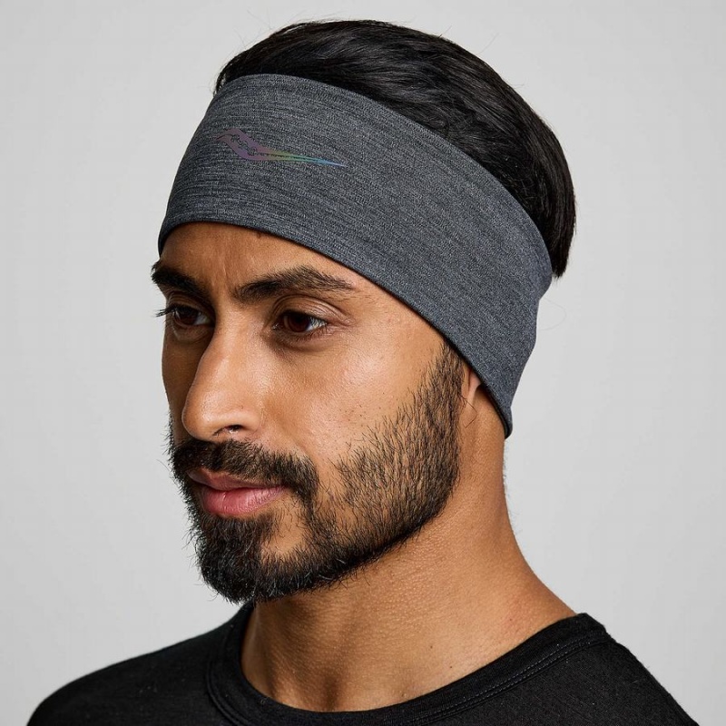 Men\'s Saucony Solstice Headband Black | Australia S39046-U10