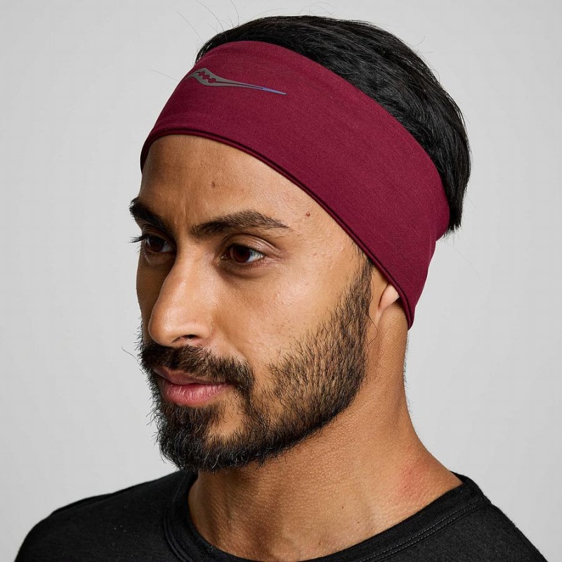 Men\'s Saucony Solstice Headband Red | Australia S03847-P57