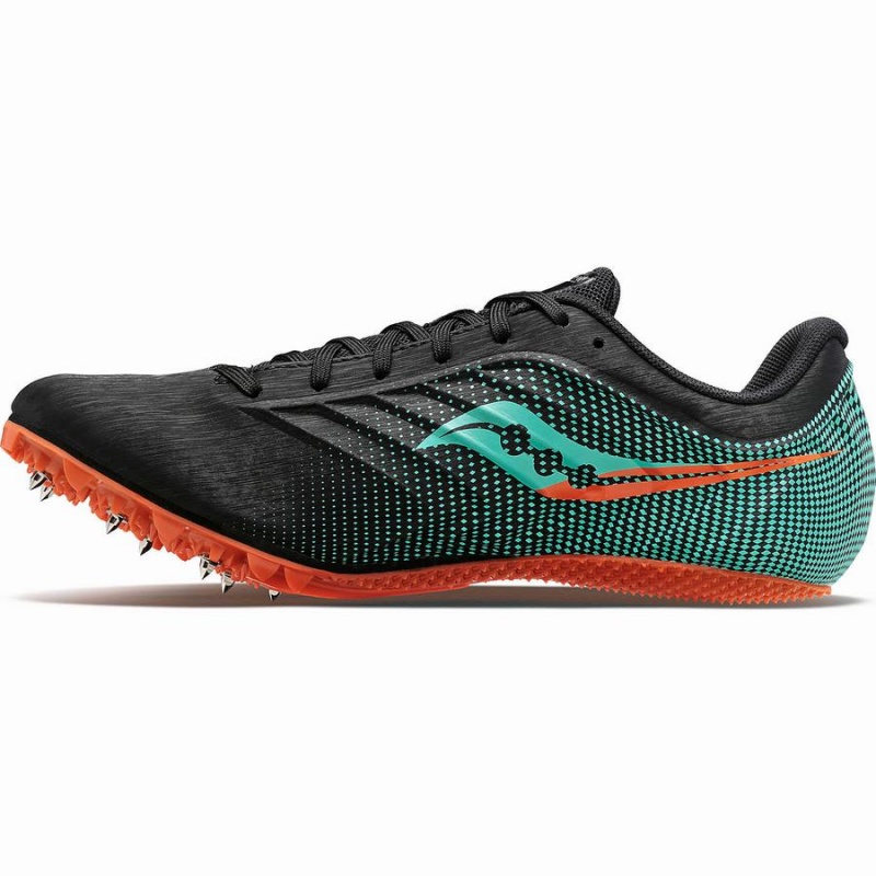 Men's Saucony Spitfire 5 Track Spikes Black / Mint | Australia S62918-X47