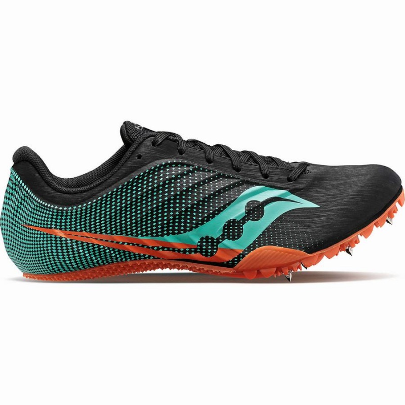 Men\'s Saucony Spitfire 5 Track Spikes Black / Mint | Australia S62918-X47